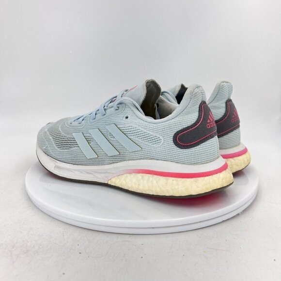 Adidas Supernova Women Size 7.5 FV6019 Blue Sky Tint Signal Pink Running Shoes - Picture 8 of 15